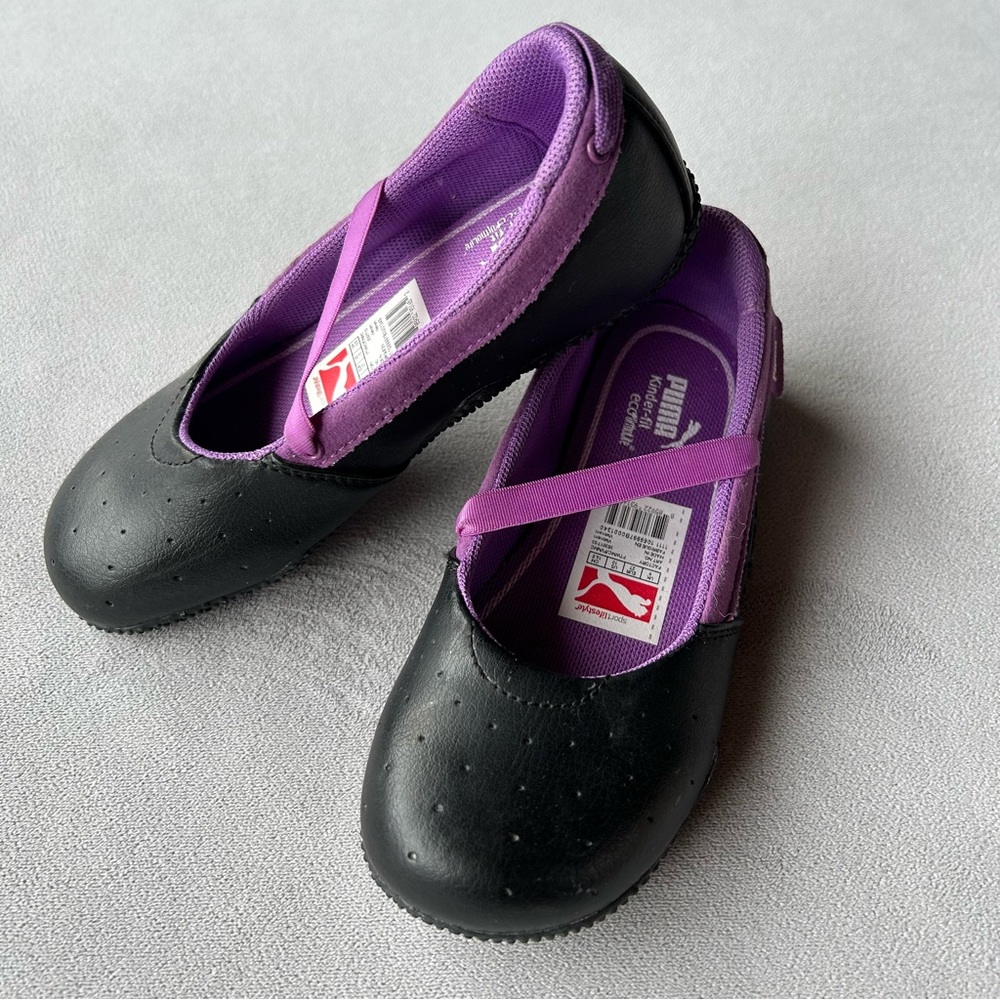 Puma ~ Wynne ~ Ballet ~ Purple Black ~ Girls Size 10